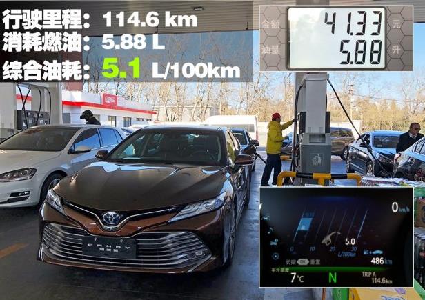 2018款丰田凯美瑞混动版真实油耗多少?